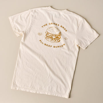 Gaines Bros Burger Ivory Tee