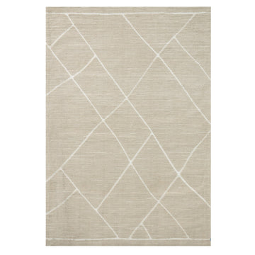 Logan Oatmeal White Rug