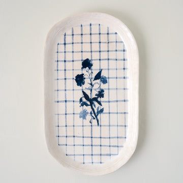 Lila Floral Serving Platter