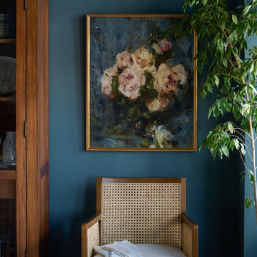 Still Life with Roses in a Glass Vase