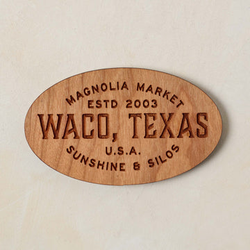 Sunshine and Silos Wooden Magnet