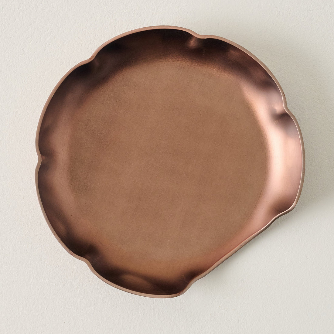 Copper Scalloped Spoon Rest