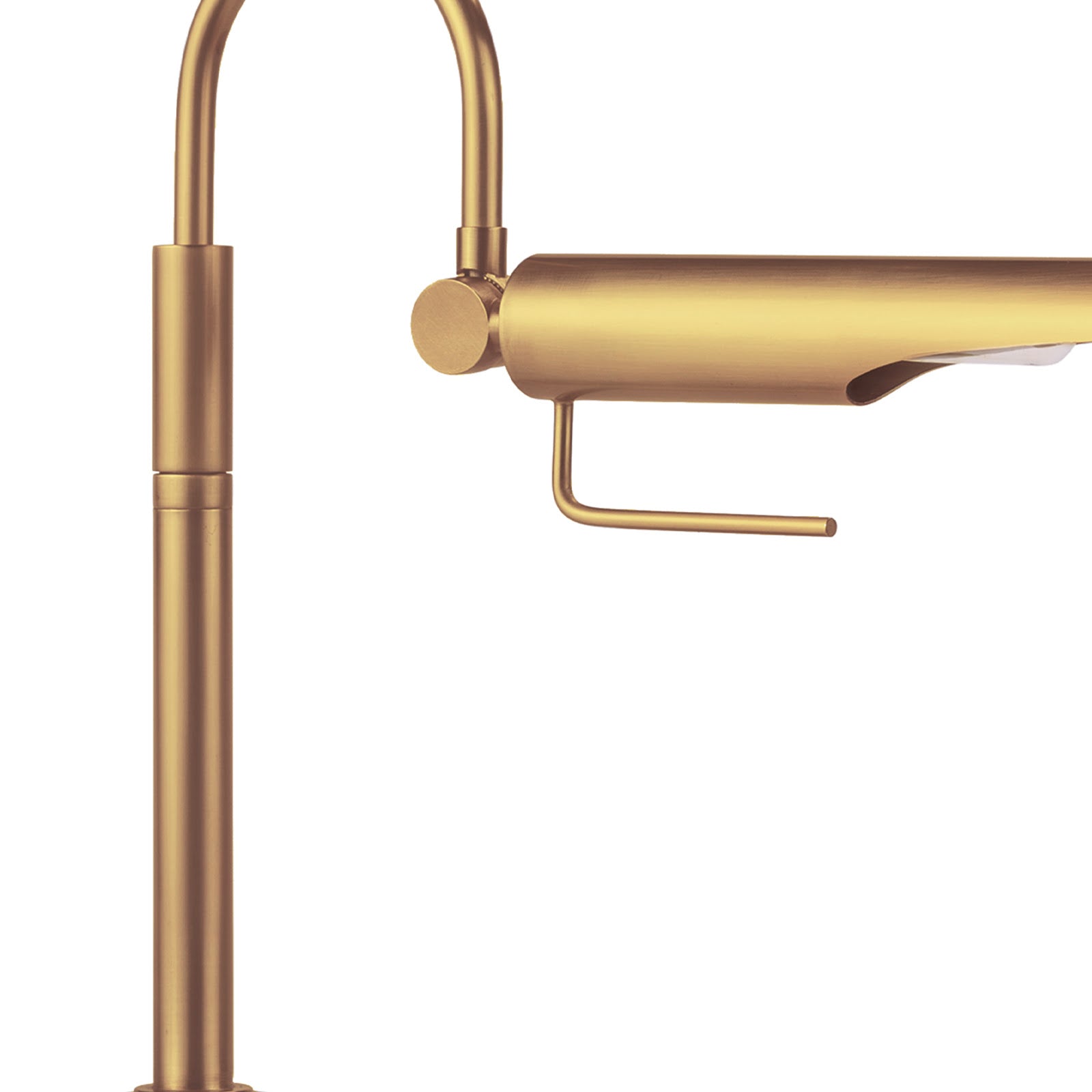 Linear Natural Brass Task Lamp