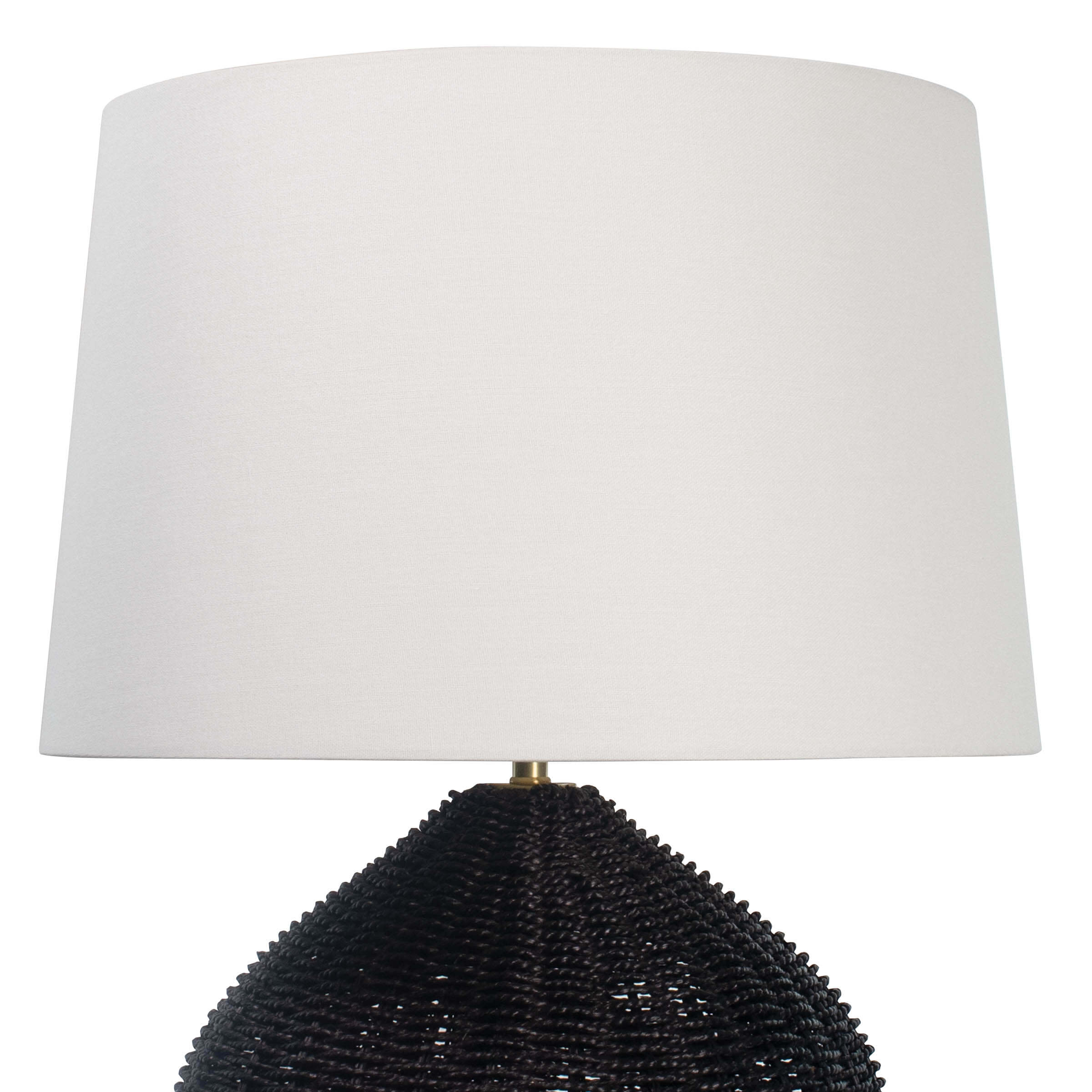 Tia Black Rattan Table Lamp