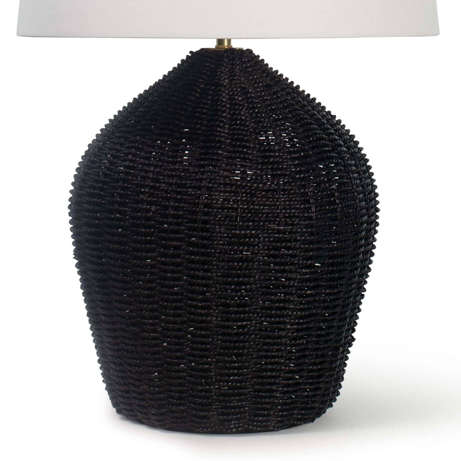 Tia Black Rattan Table Lamp