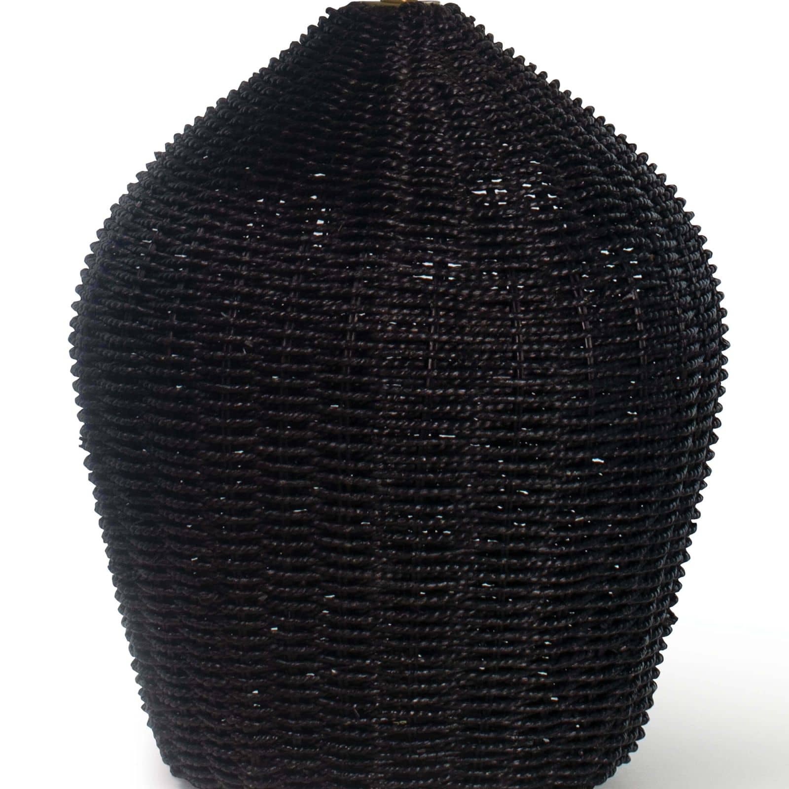 Tia Black Rattan Table Lamp