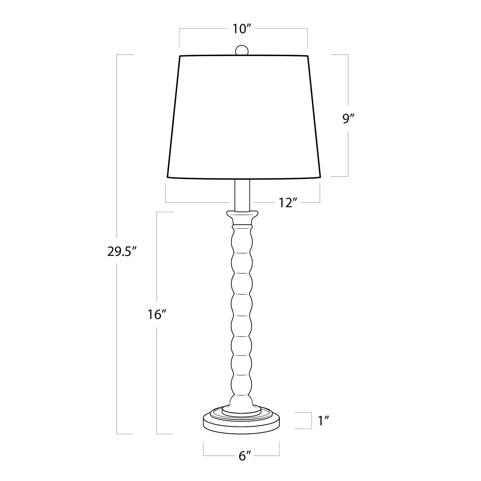 Hughes Birch Wood Table Lamp