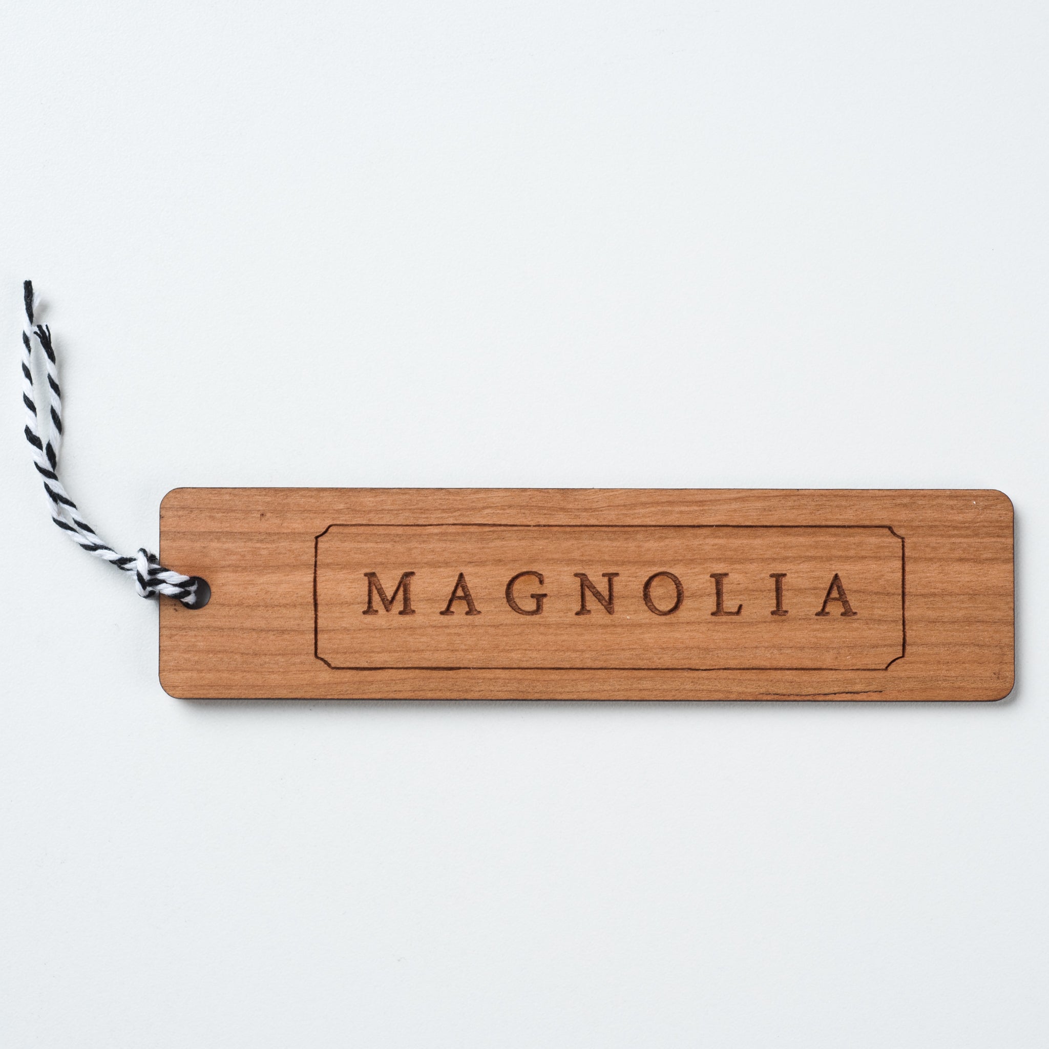 Magnolia Wooden Bookmark