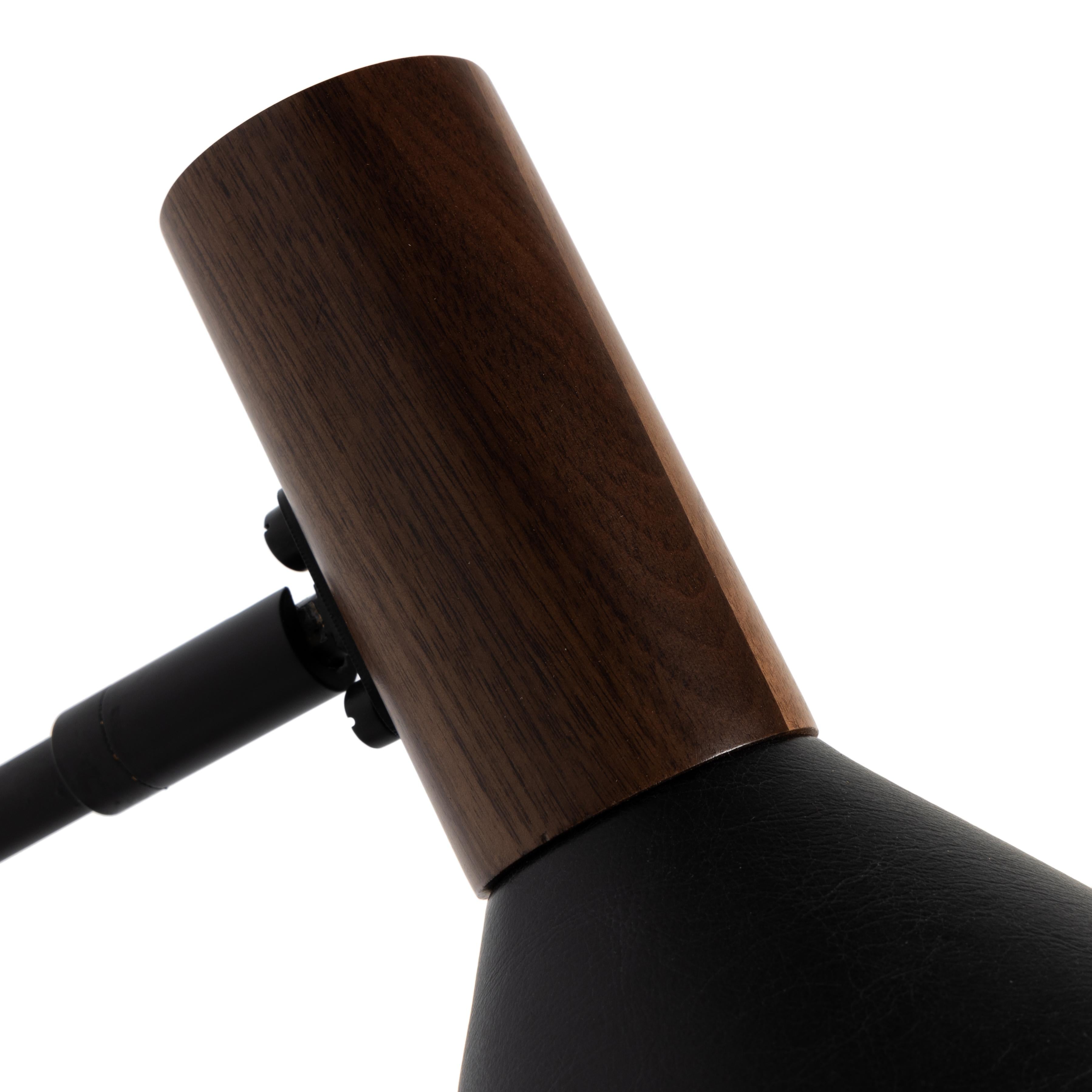 Gibson Task Lamp with Leather Shade