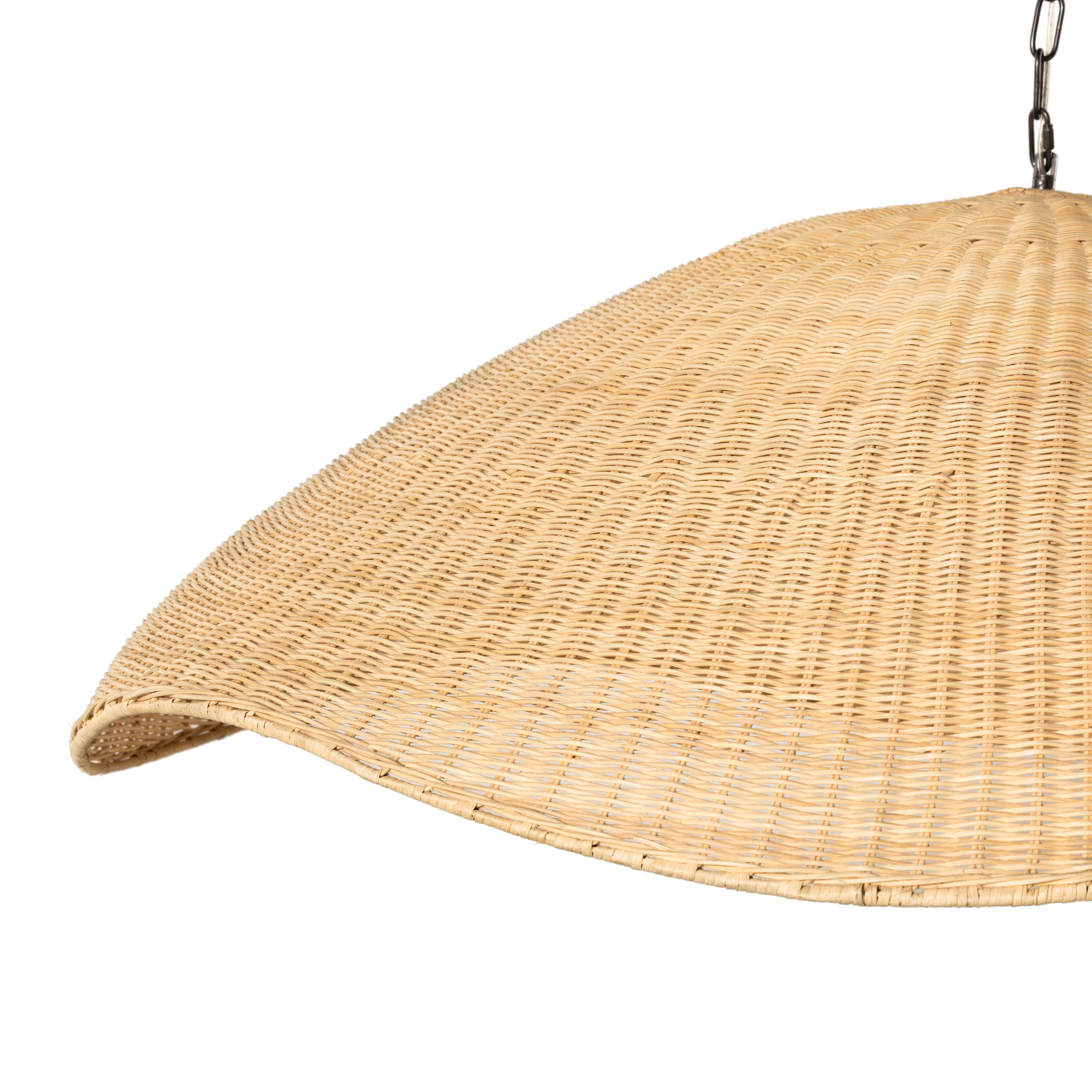 Hazel Rattan Pendant