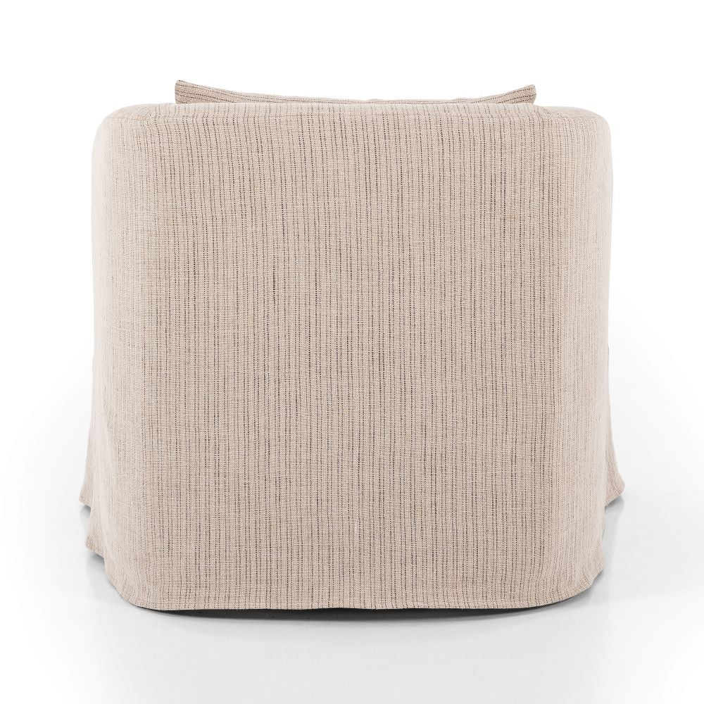 Harris Slipcovered Swivel Chair