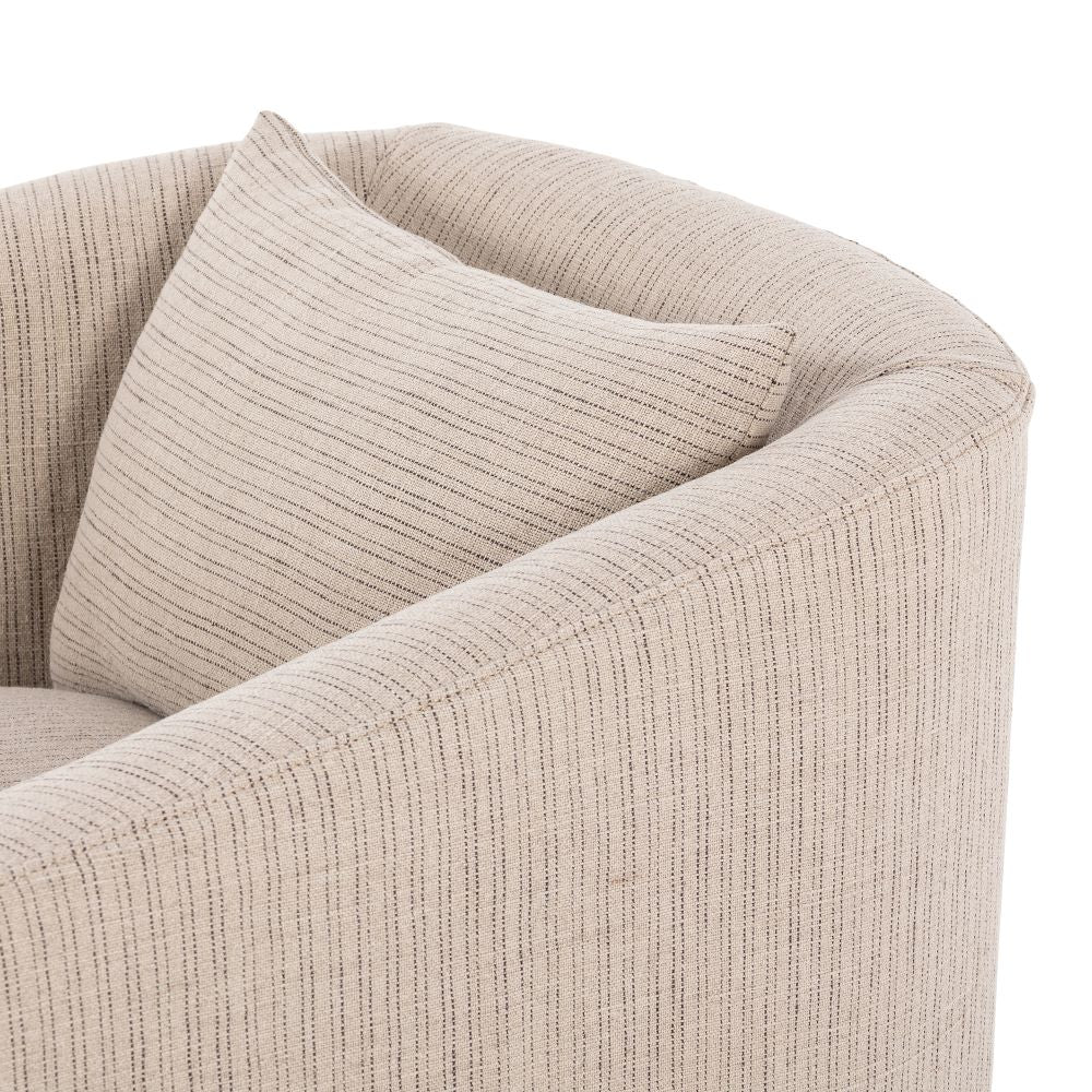 Harris Slipcovered Swivel Chair