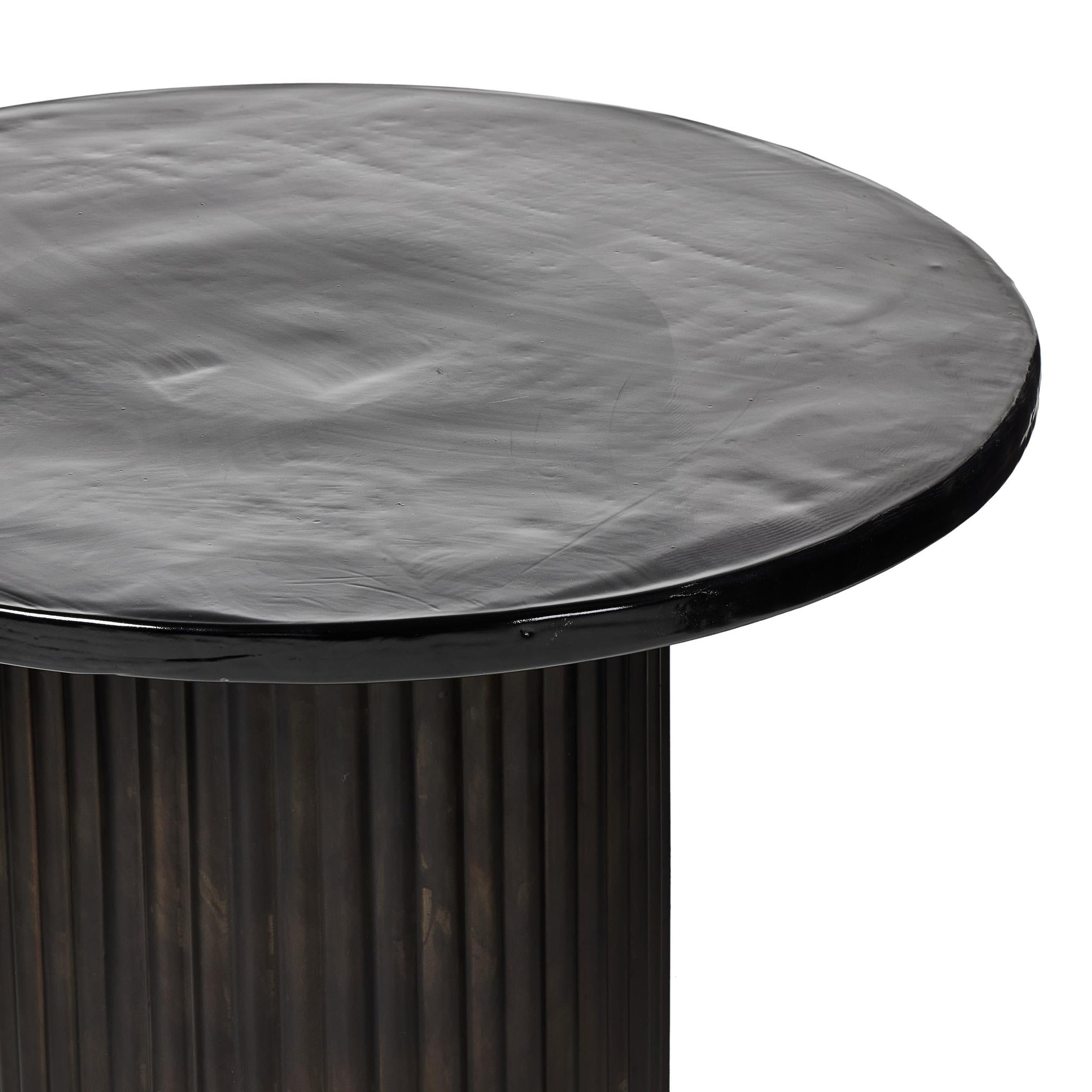Madden Smoked Glass End Table