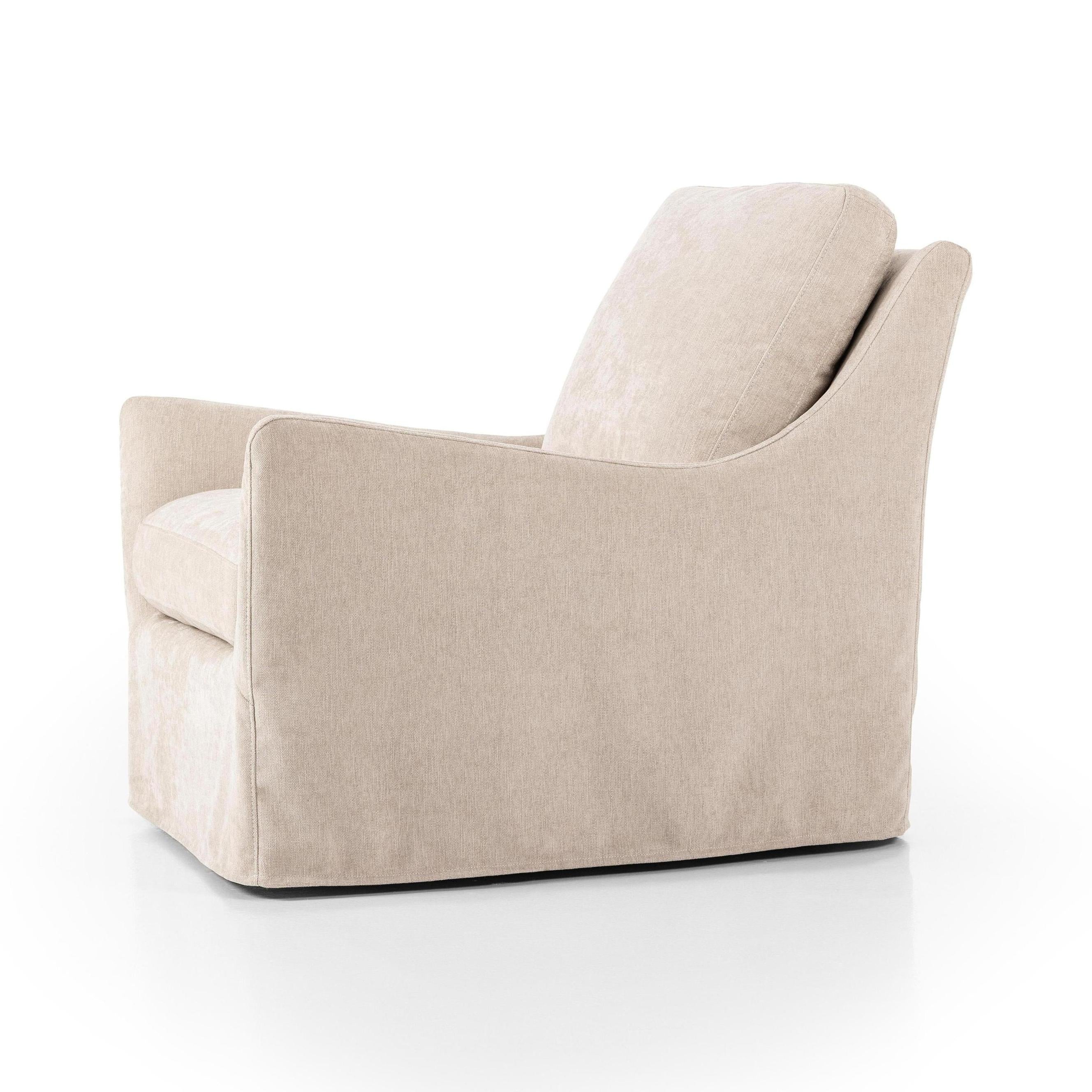 Sabine Slipcover Swivel Chair