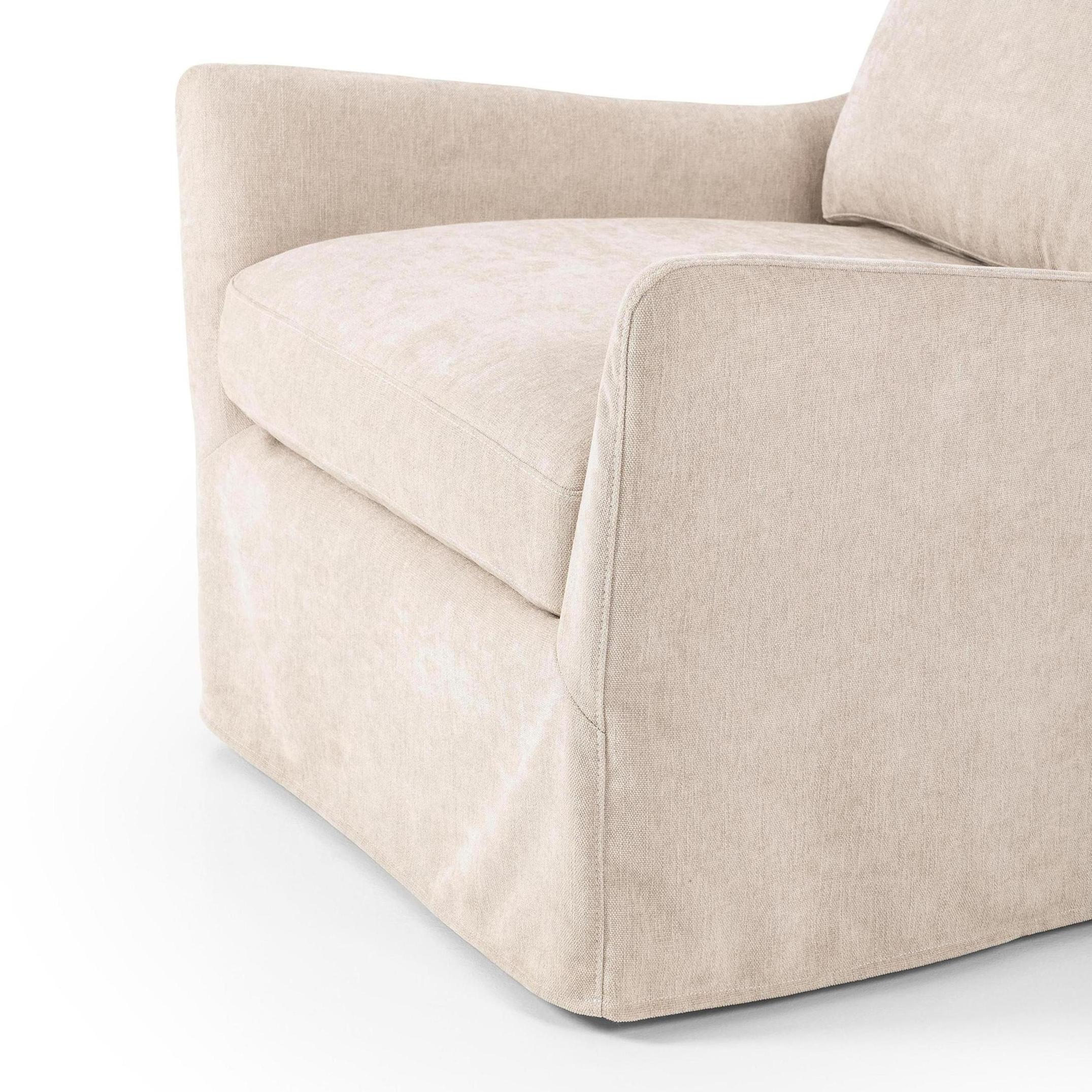 Sabine Slipcover Swivel Chair