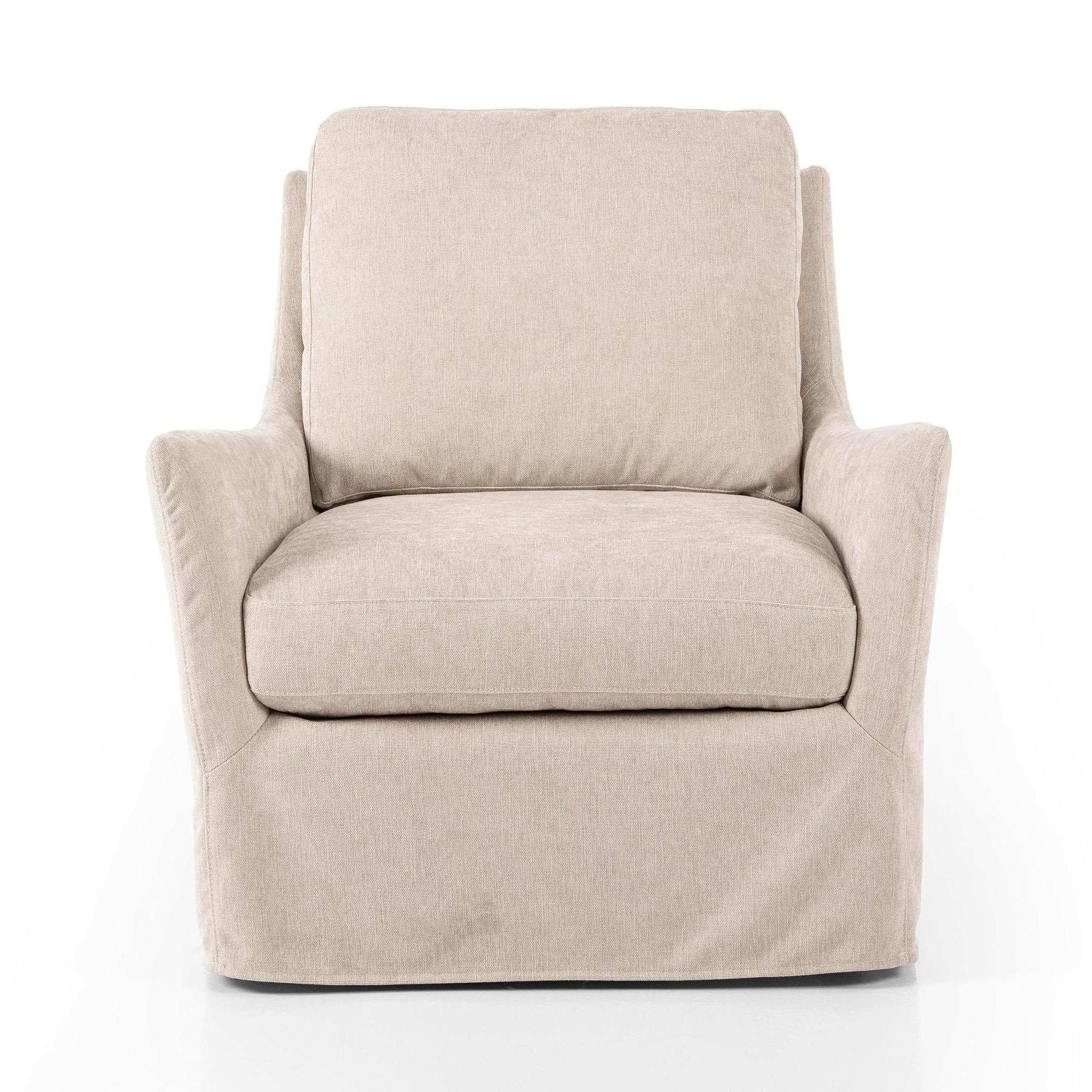 Sabine Slipcover Swivel Chair