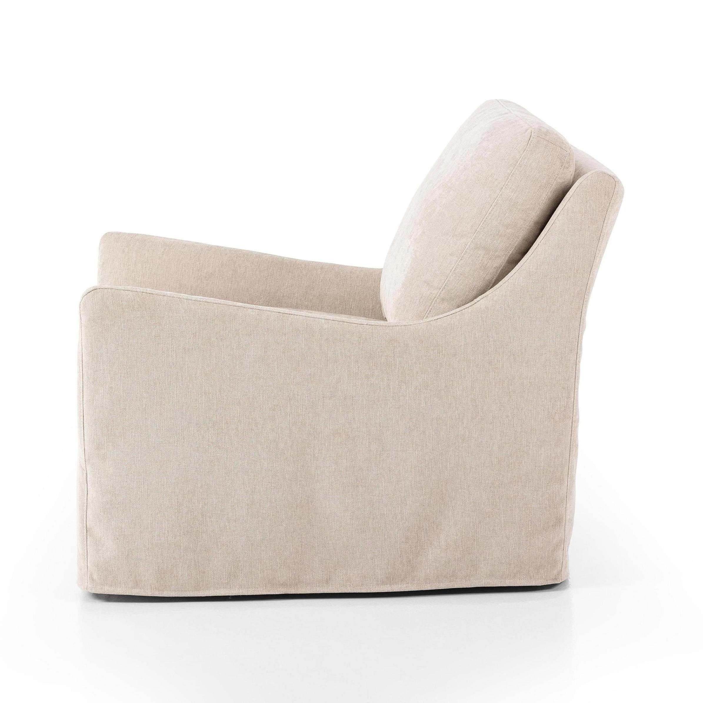 Sabine Slipcover Swivel Chair