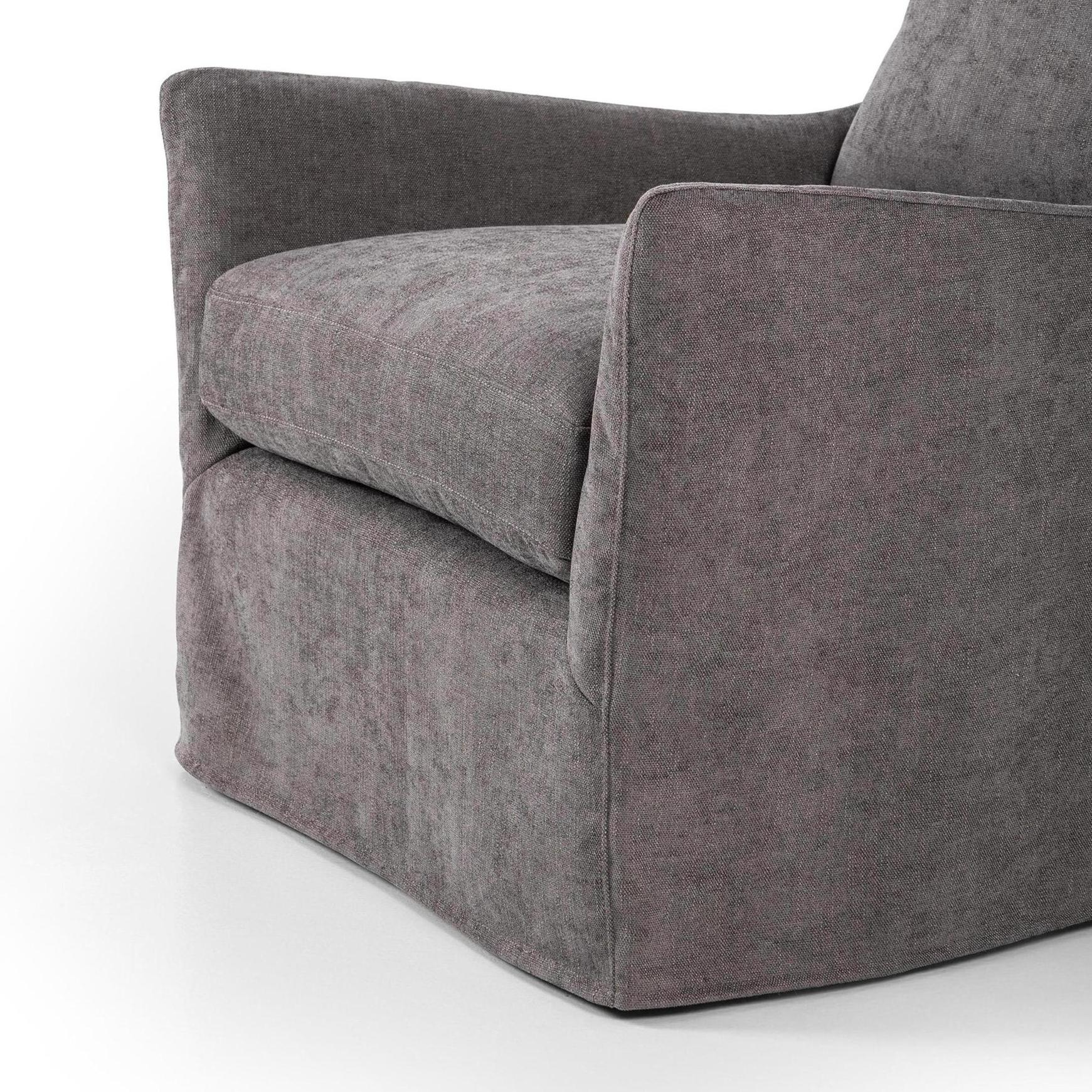 Sabine Slipcover Swivel Chair