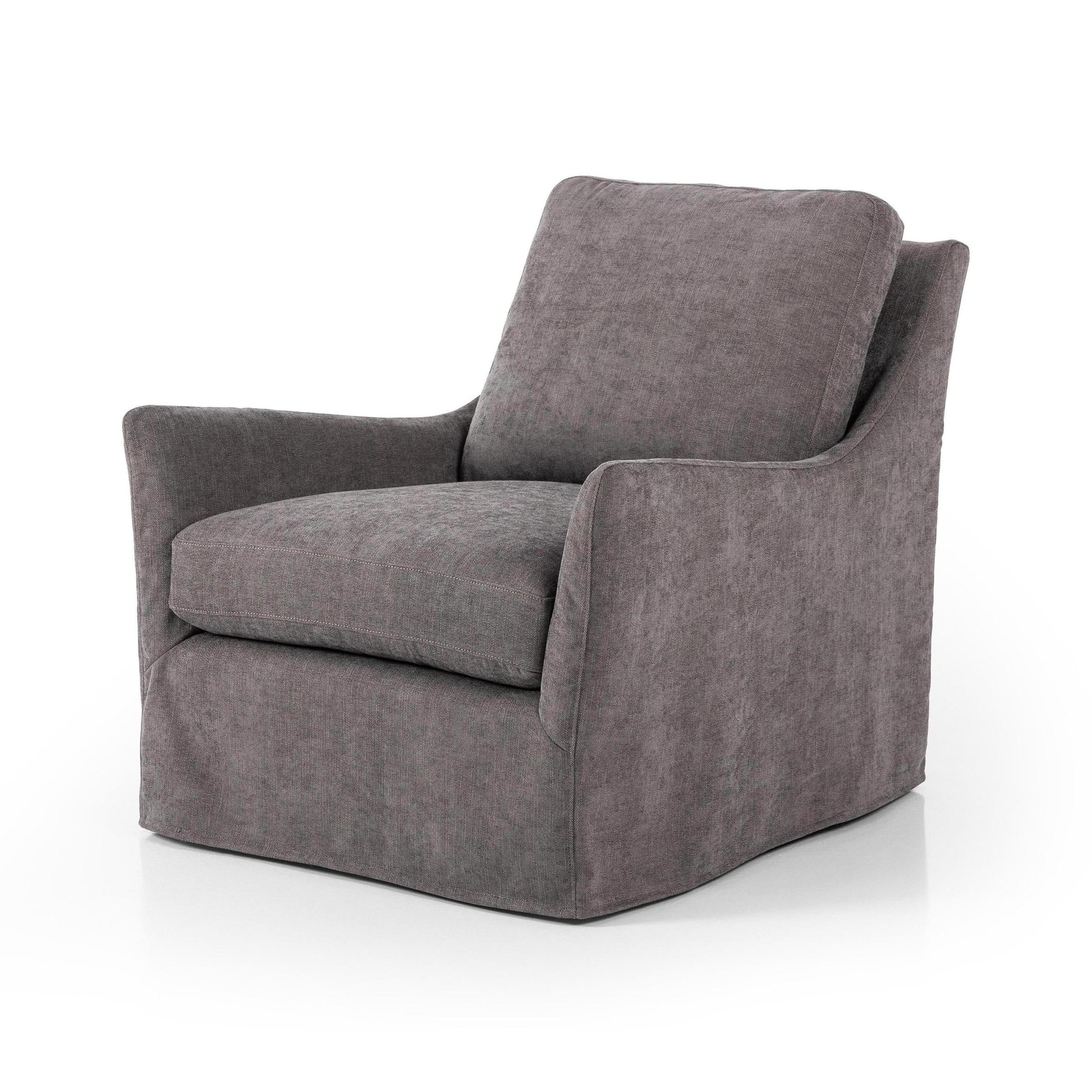 Sabine Slipcover Swivel Chair