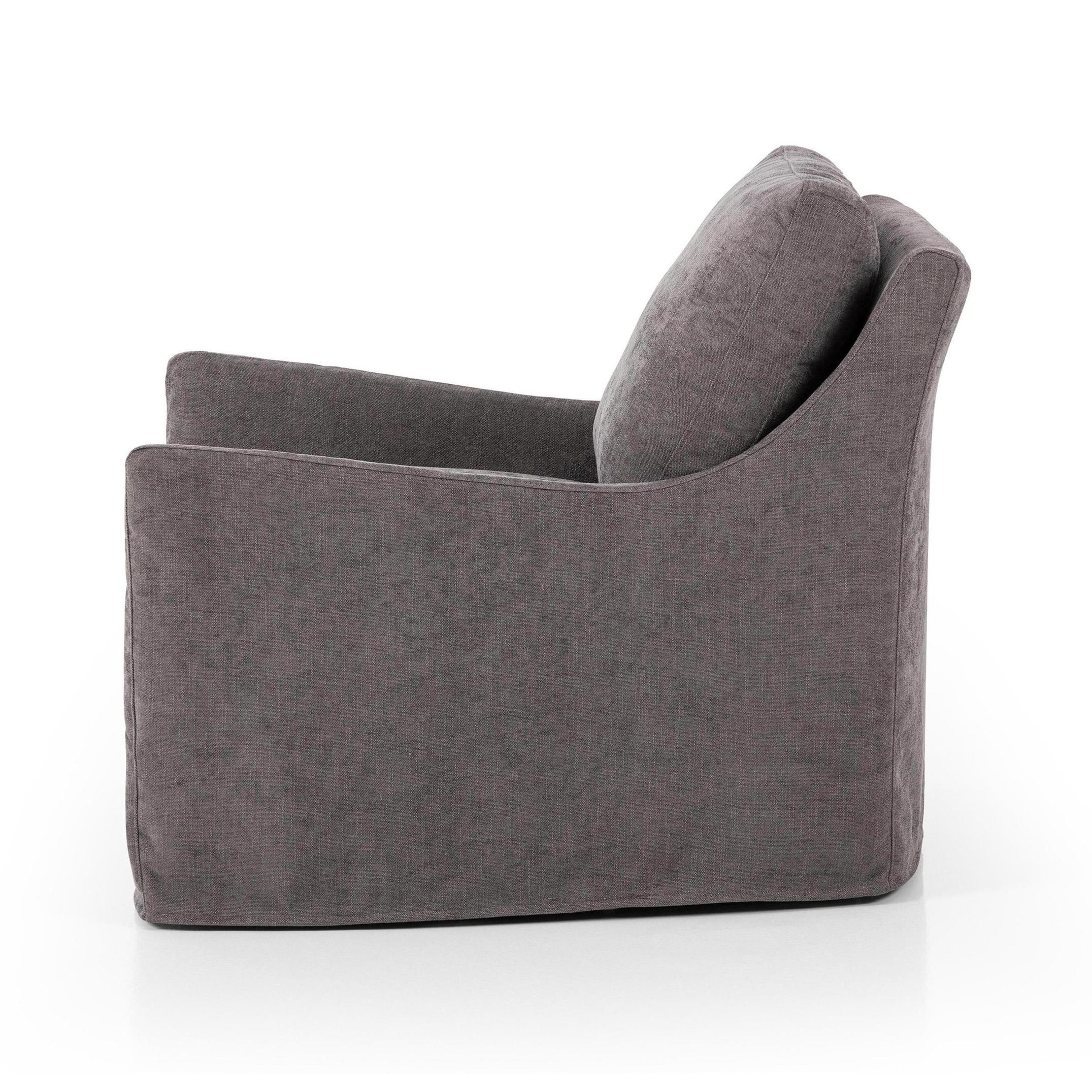 Sabine Slipcover Swivel Chair