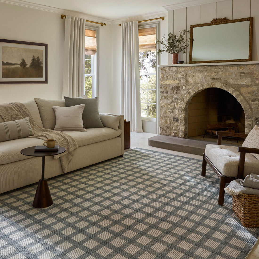 Ryder Blue Ivory Rug