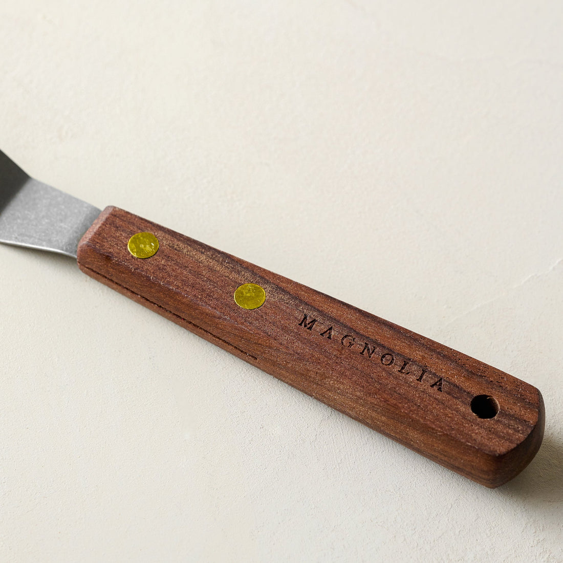 Gristmill Collection Walnut Icing Spatula with Vintage Finish