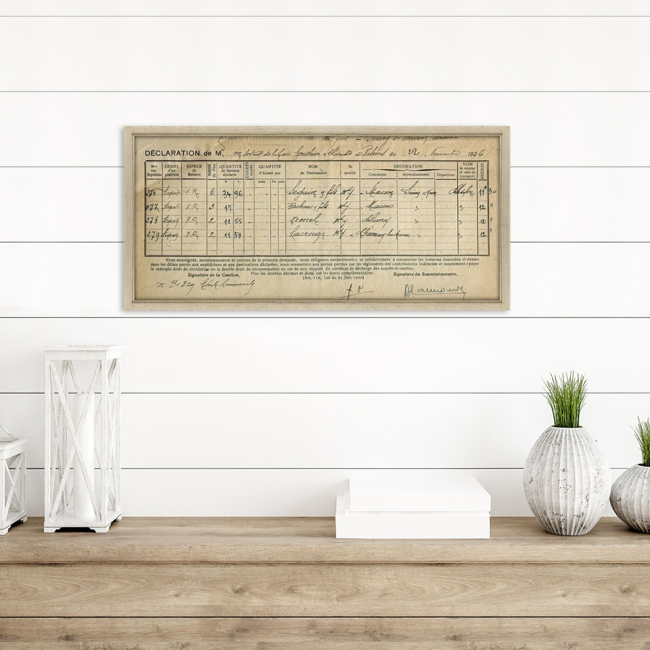 Vintage French Deposit