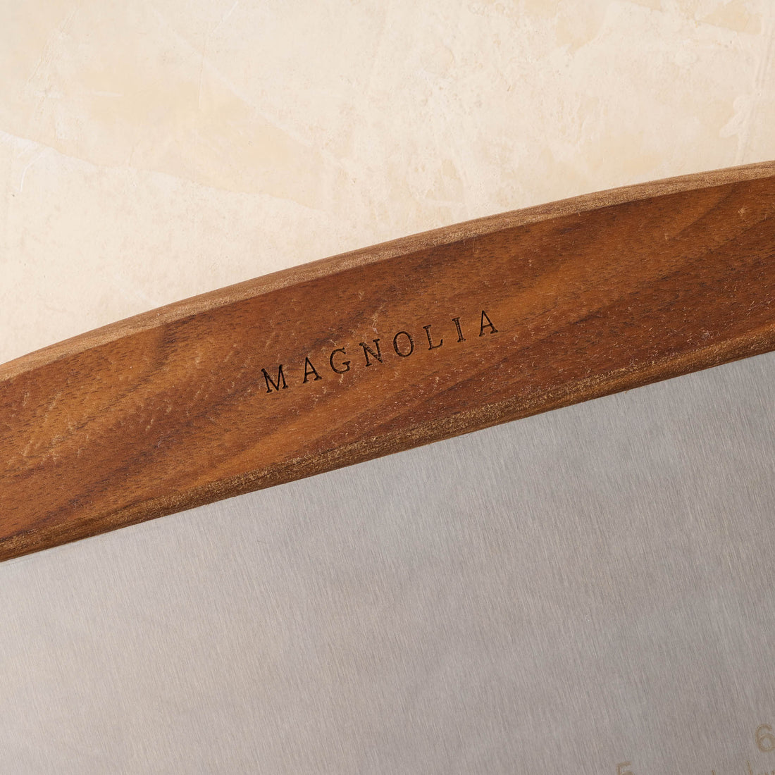 Gristmill Collection Bench Scraper with Walnut Handle (Large)