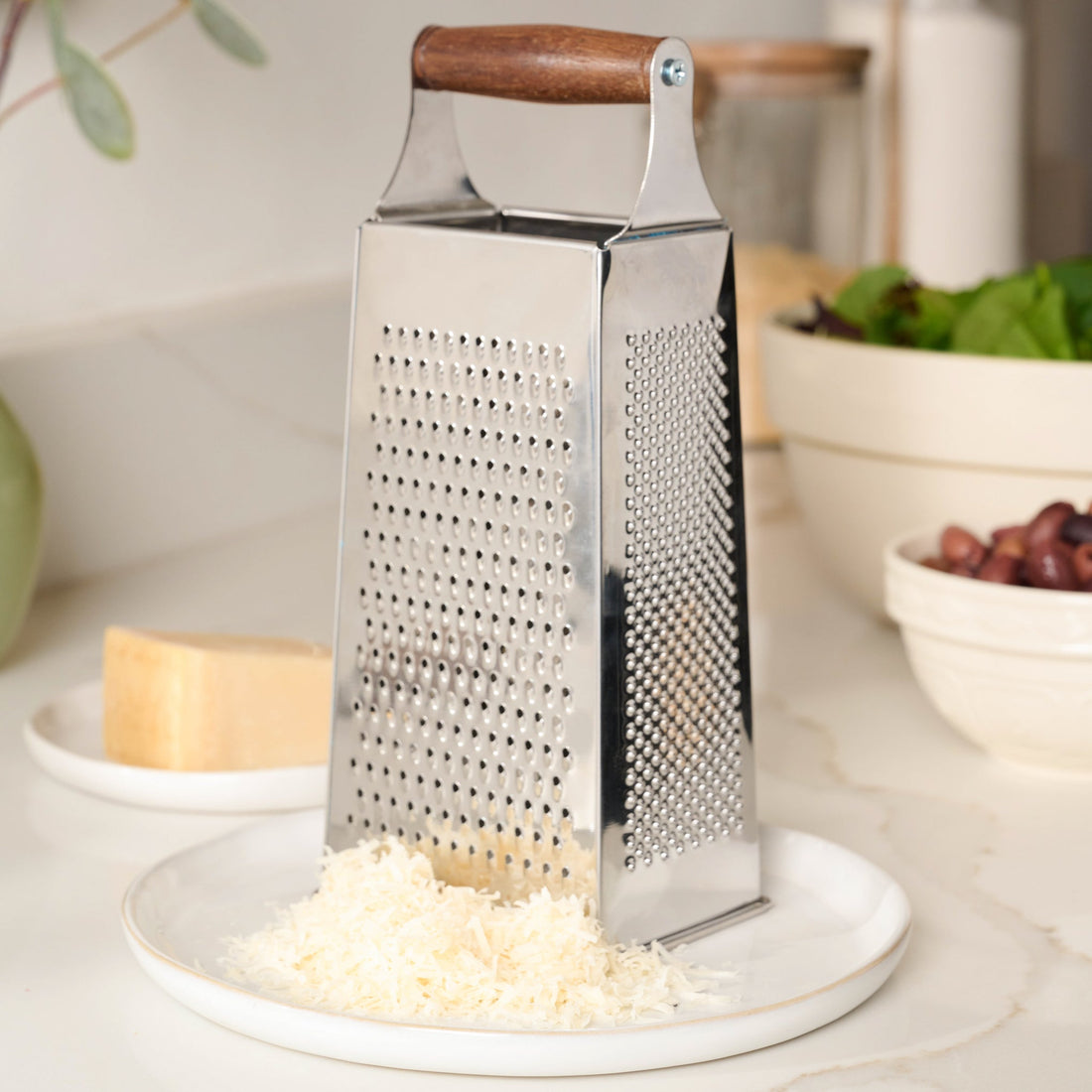 Gristmill Collection Walnut Handle Cheese Grater