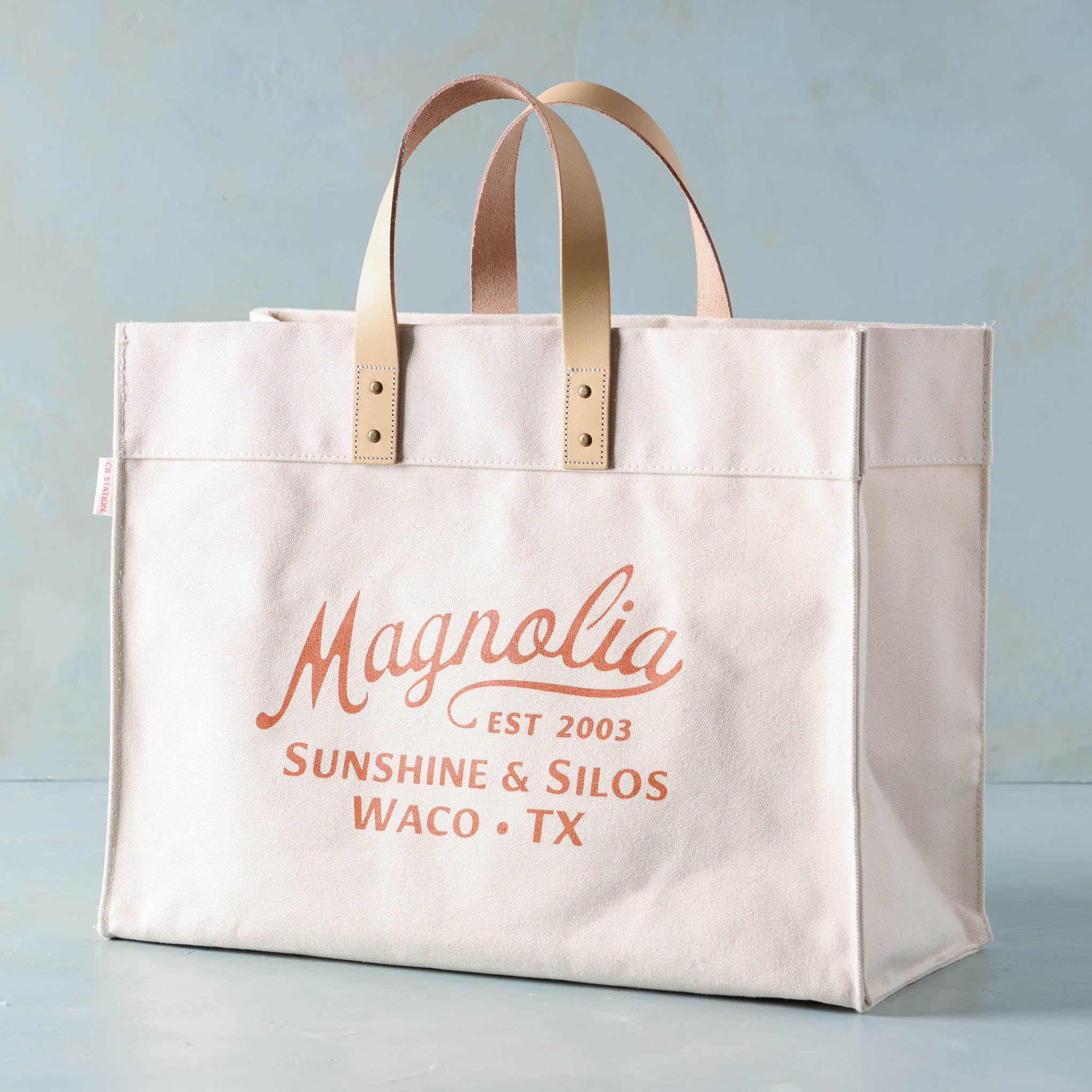 Magnolia Cora Script Large Canvas Tote