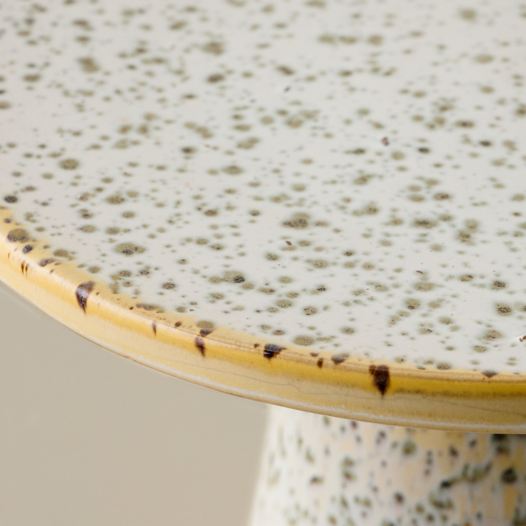 Forest Green Speckled Cake Stand