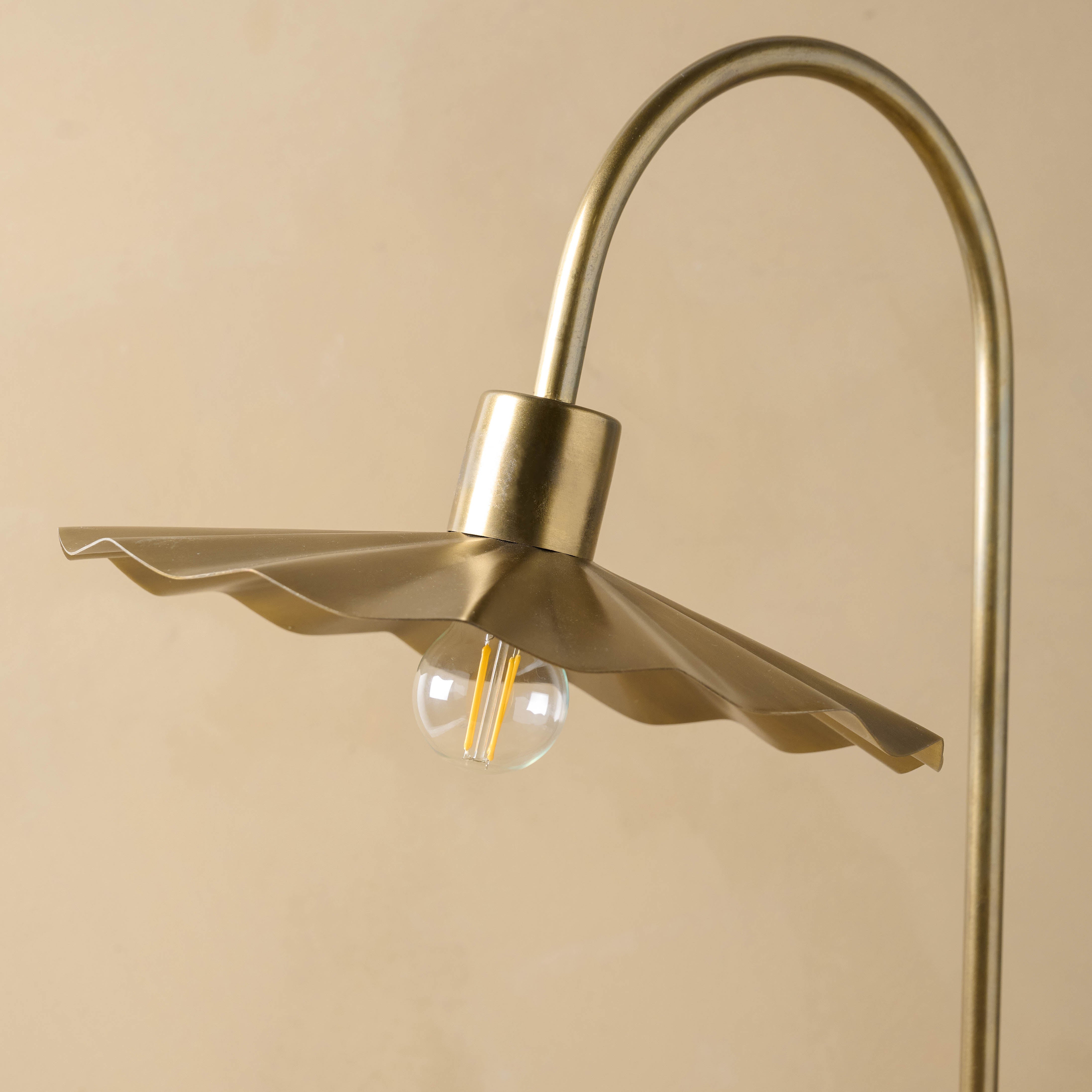 Lulu Brass Petal Lamp