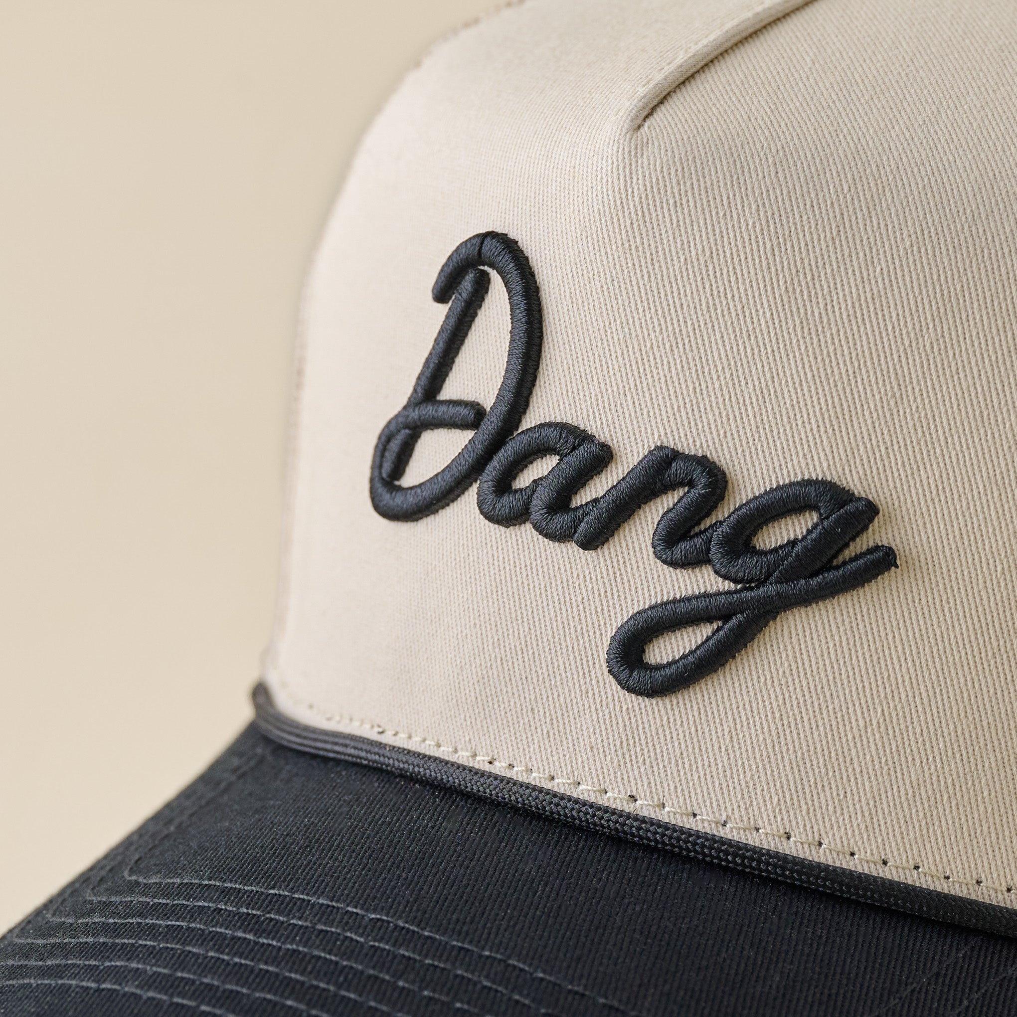 Dang Black and Cream Mesh Hat