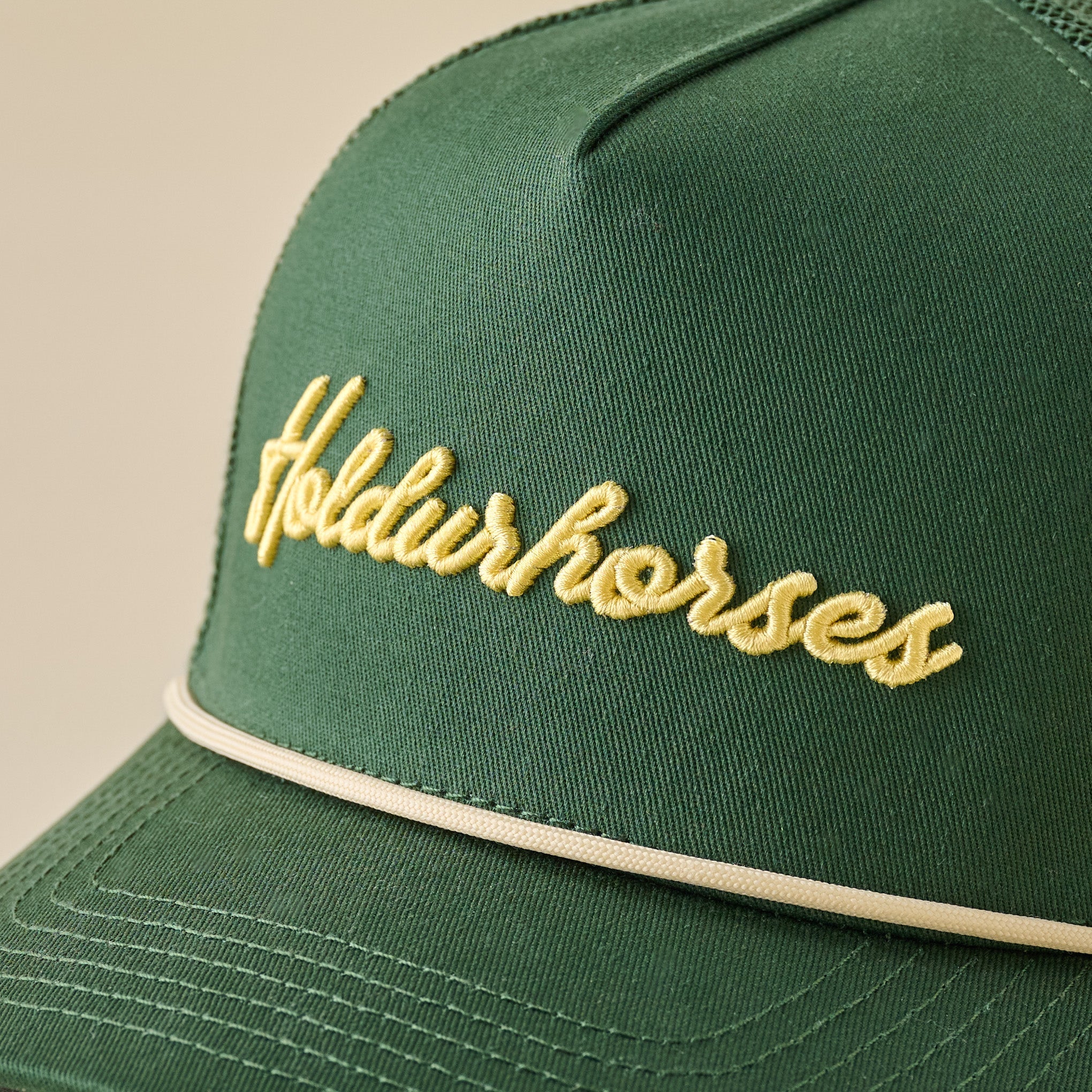 Hold Your Horses Green Mesh Hat