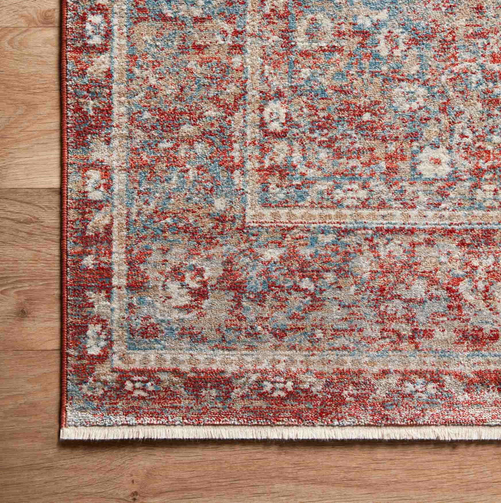 Elise Sky Red Rug