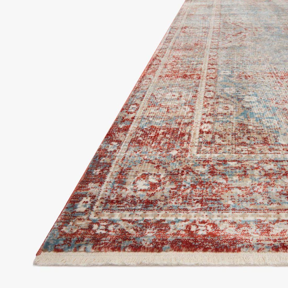 Elise Sky Red Rug