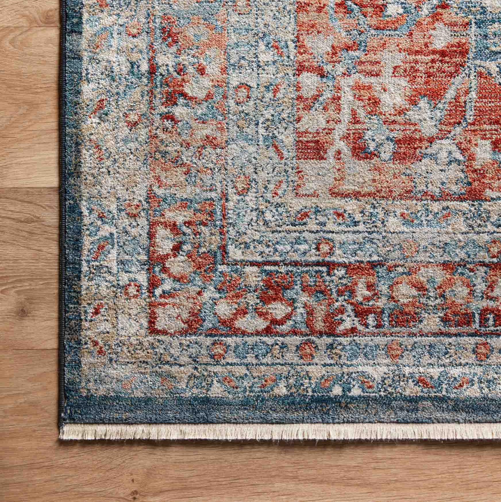 Elise Navy Red Rug