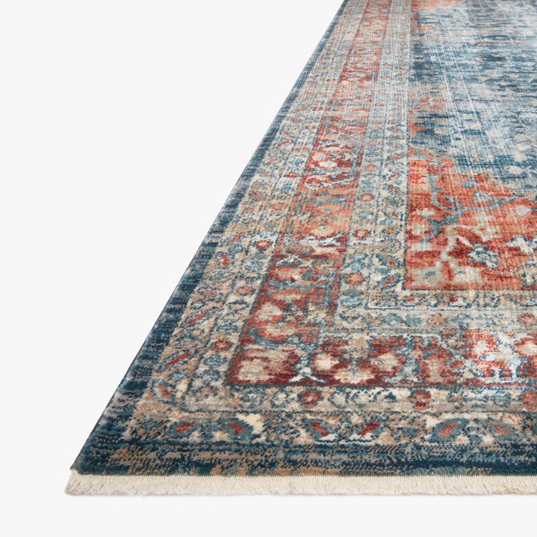 Elise Navy Red Rug