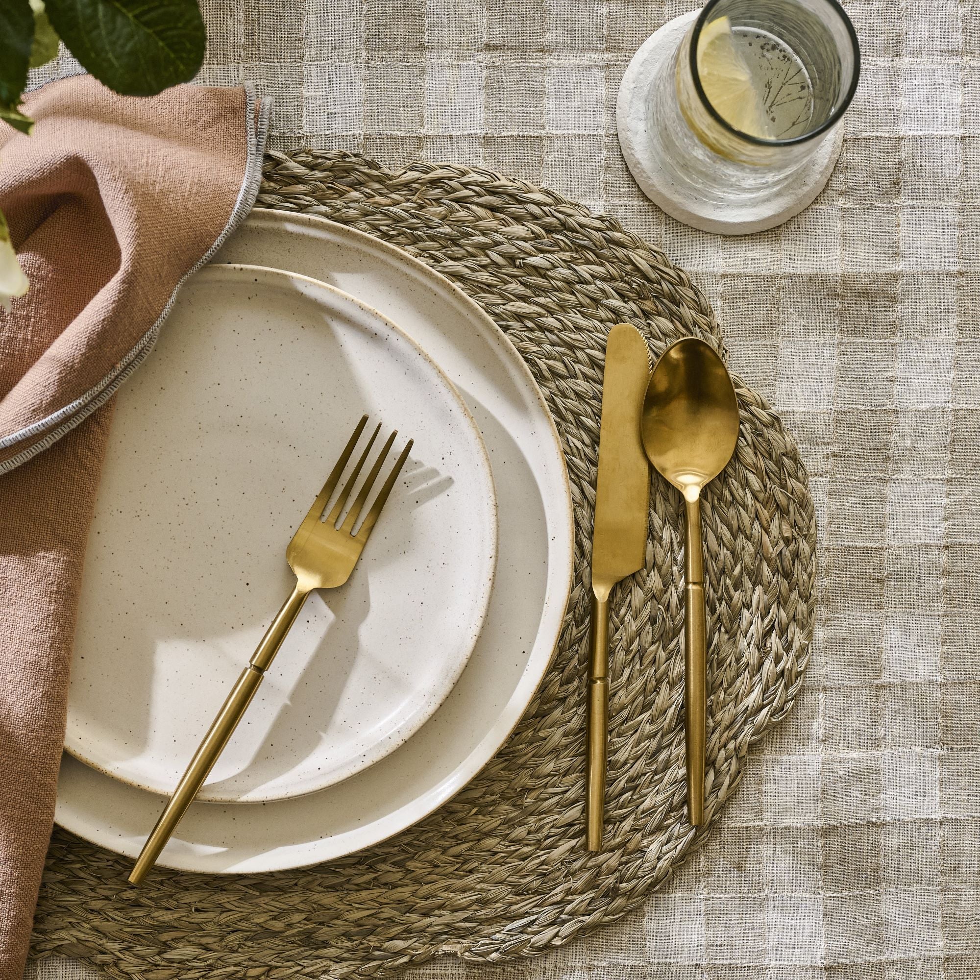 French White Speckle Plate