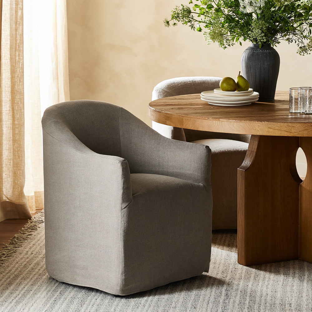 Lyn Dining Chair With Casters
