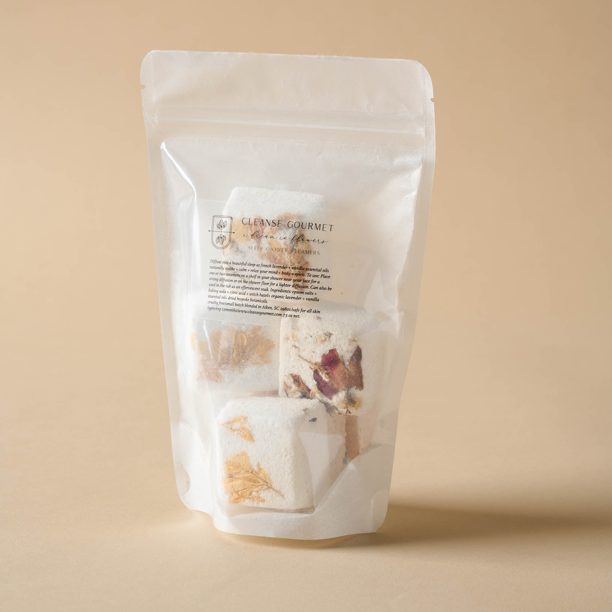 Cleanse Gourmet Dream In Flowers Shower Steamers 5 Pack