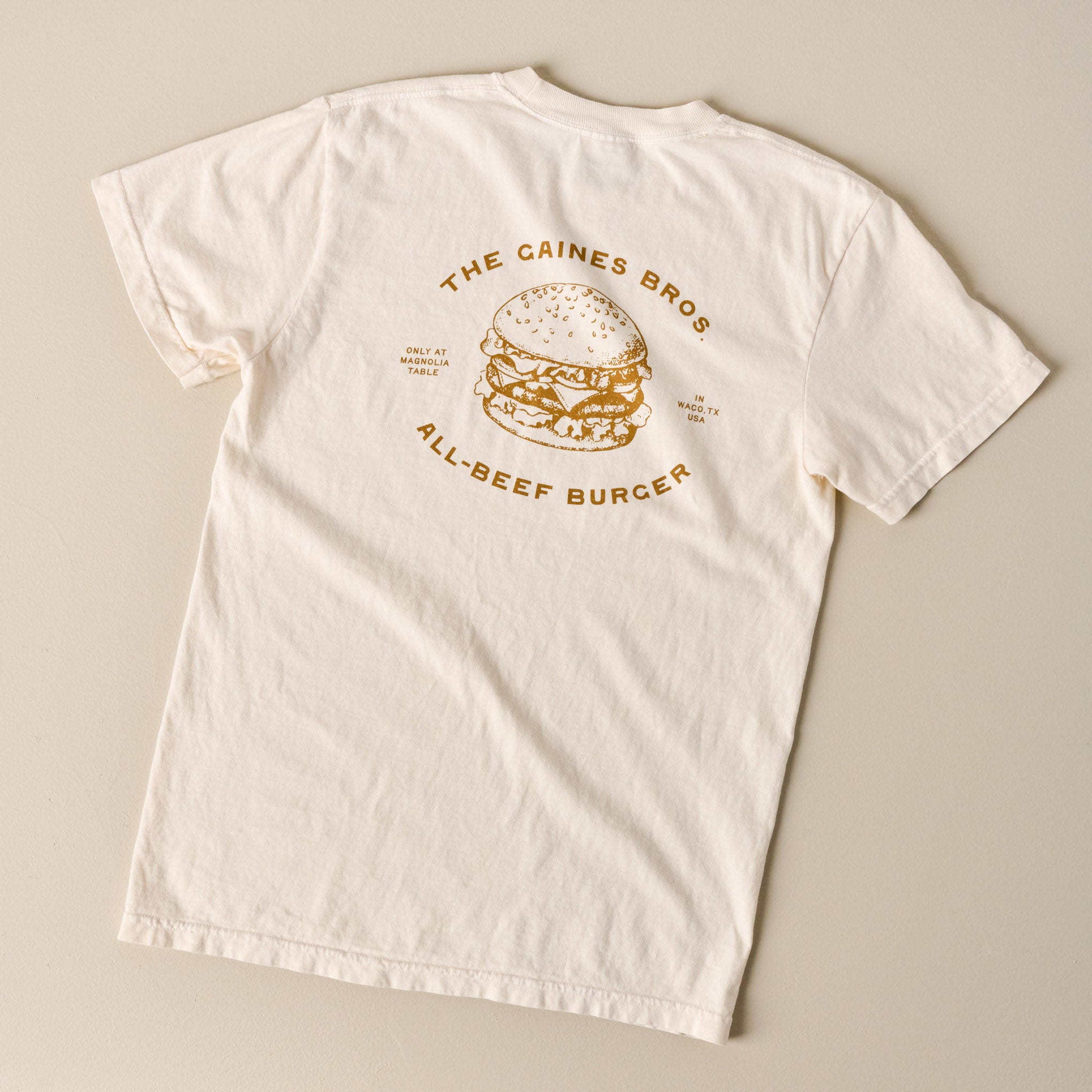 Gaines Bros Burger Ivory Tee