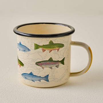 Enamel Fish Mug