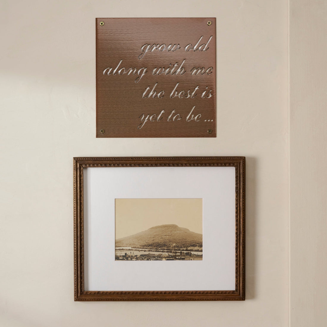 Grow Old Along With Me Sign