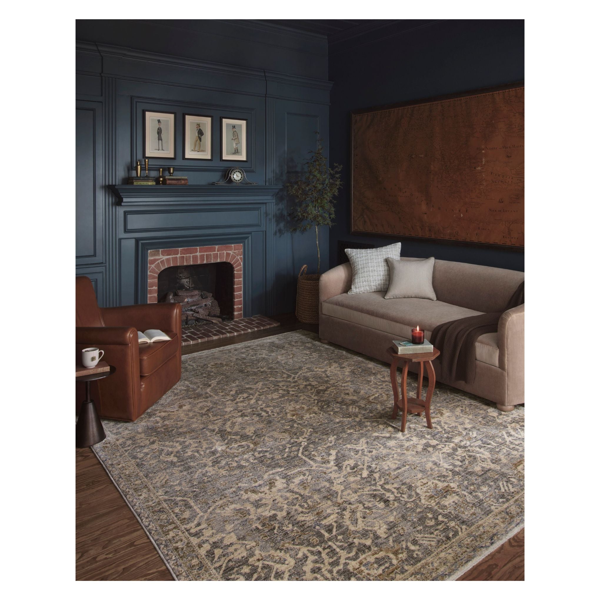 Junie Blue Natural Rug