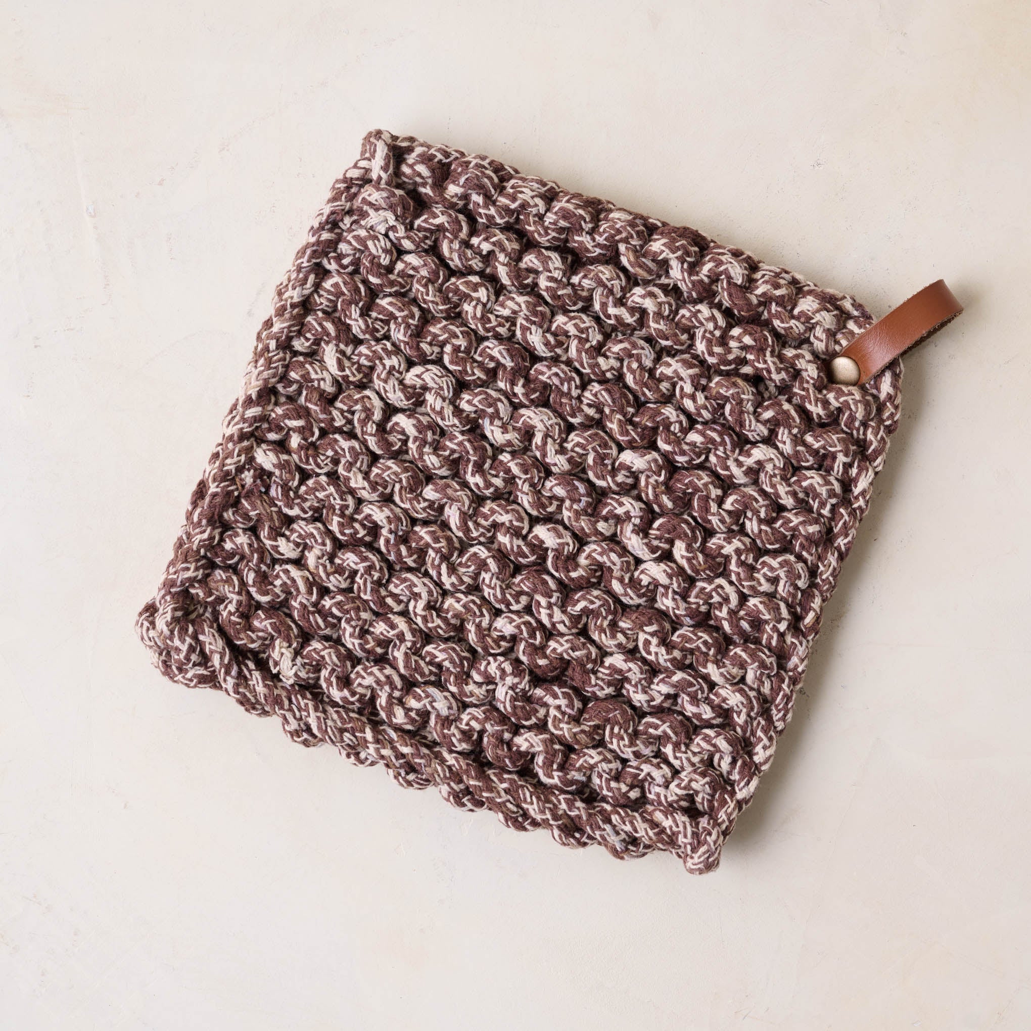 Heathered Hand Crocheted Pot Holder