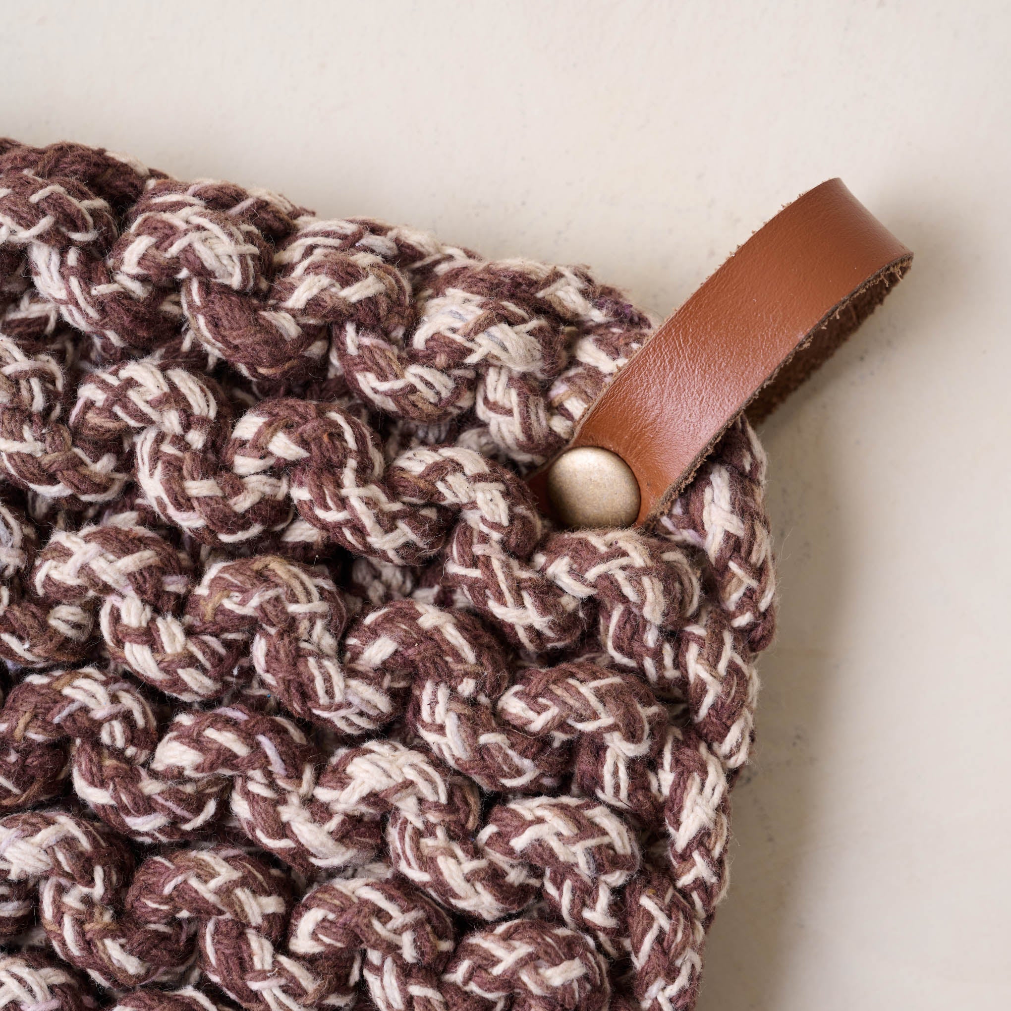 Heathered Hand Crocheted Pot Holder