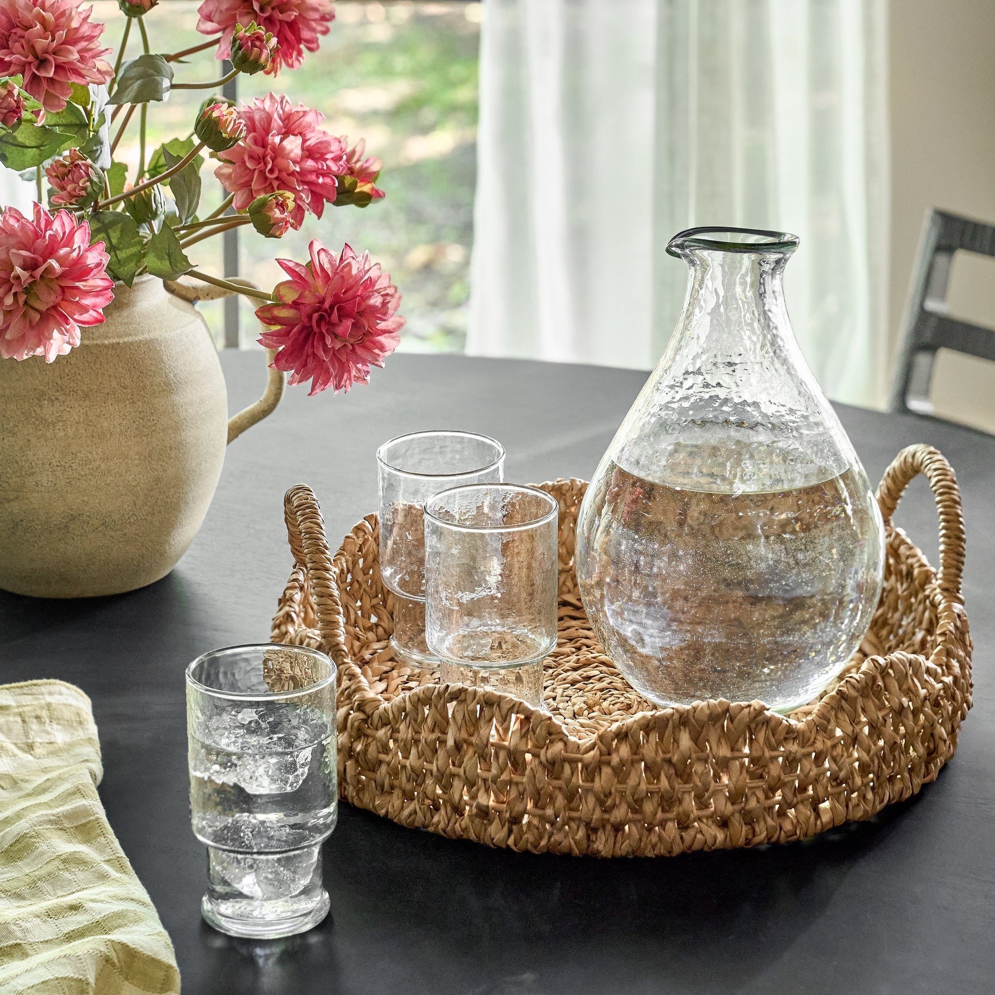 Recycled Glass Globe Carafe
