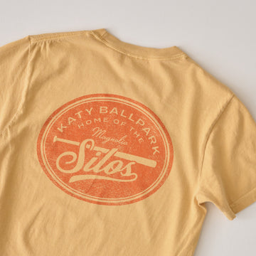 Katy Ballpark Mustard Crest Tee