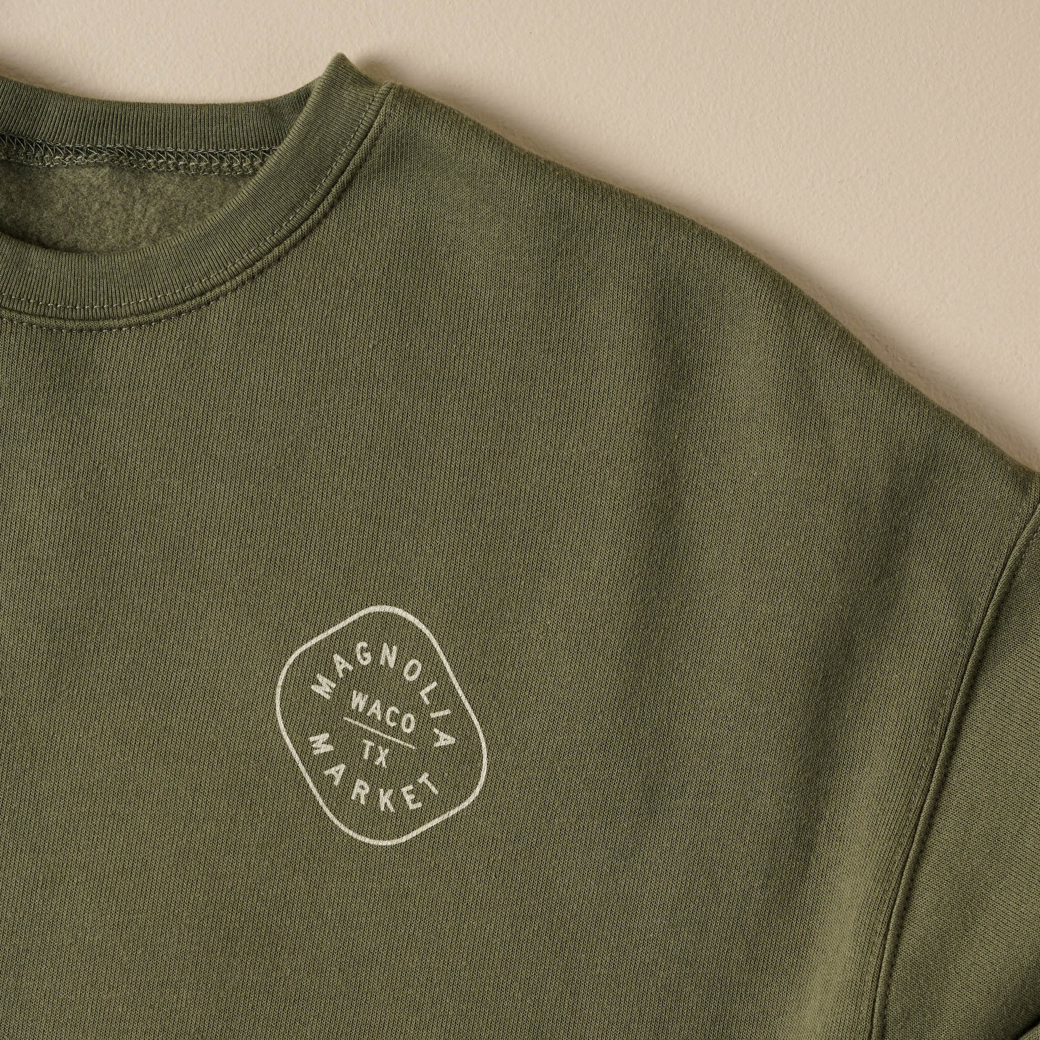 Katy Ballpark Military Green Crewneck Sweatshirt